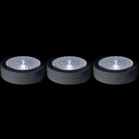 LED Nachtlicht Functional 3er Pack - 5Lm, 3000K, 0.225W, 4.5VDC, schwarz, ein/aus, exkl. 3x AAA