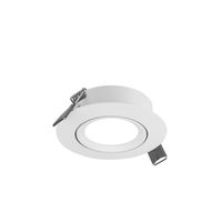 Spot Einbauring PRO 68 W  (Spannfeder) - Max. 50W, weiss, schwenkbar 30°, Spannfeder, exkl. Leuchtmittel, D=85mm, H=35mm, BL=68-75mm