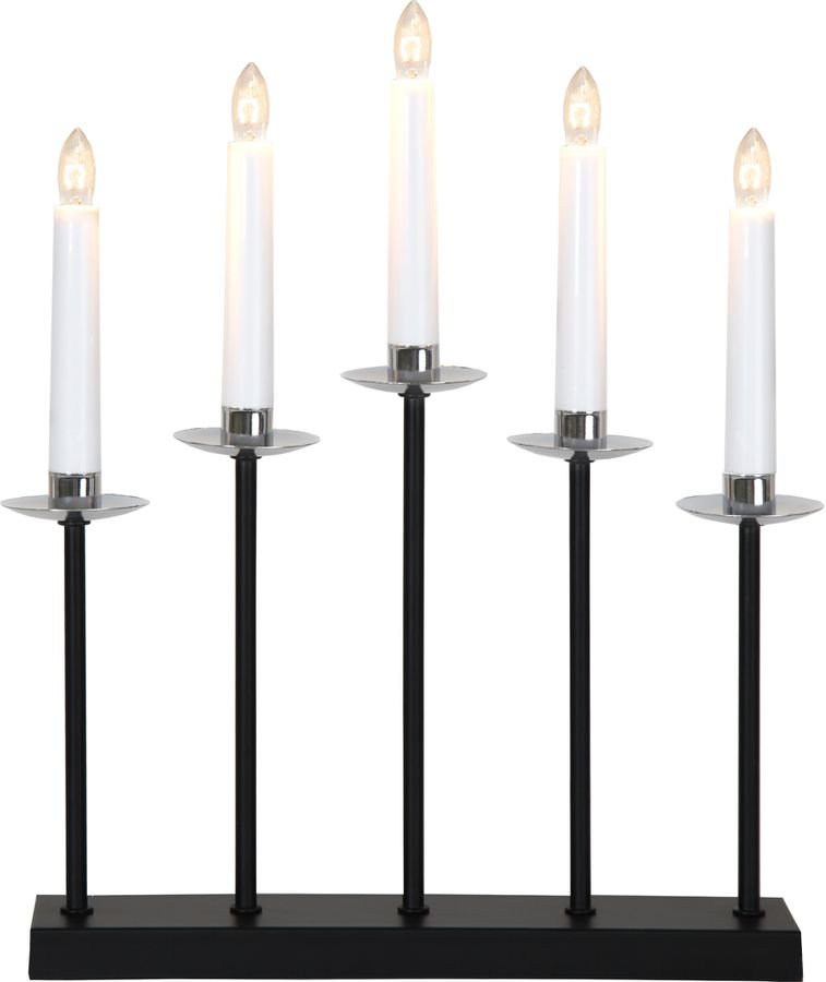Kerzenleuchter Greta - IP20, Chrom, Warmweiss