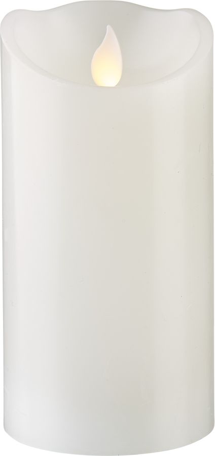 LED Pillar Kerze M-Twinkle - Indoor, Weiss, 15cm Höhe, Timerfunktion