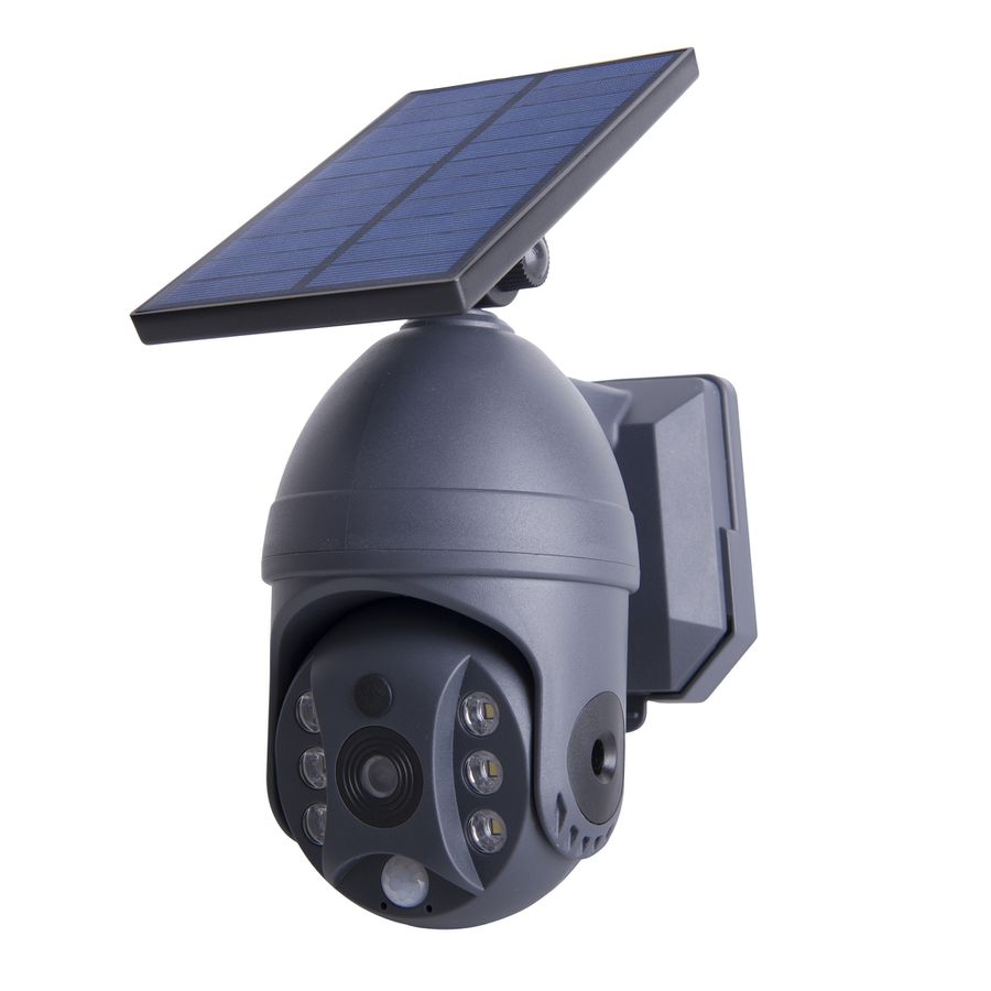 LED Solar Aussenwandleuchte mit Imitationskamera - IP44, 60lm, 6000-7000K