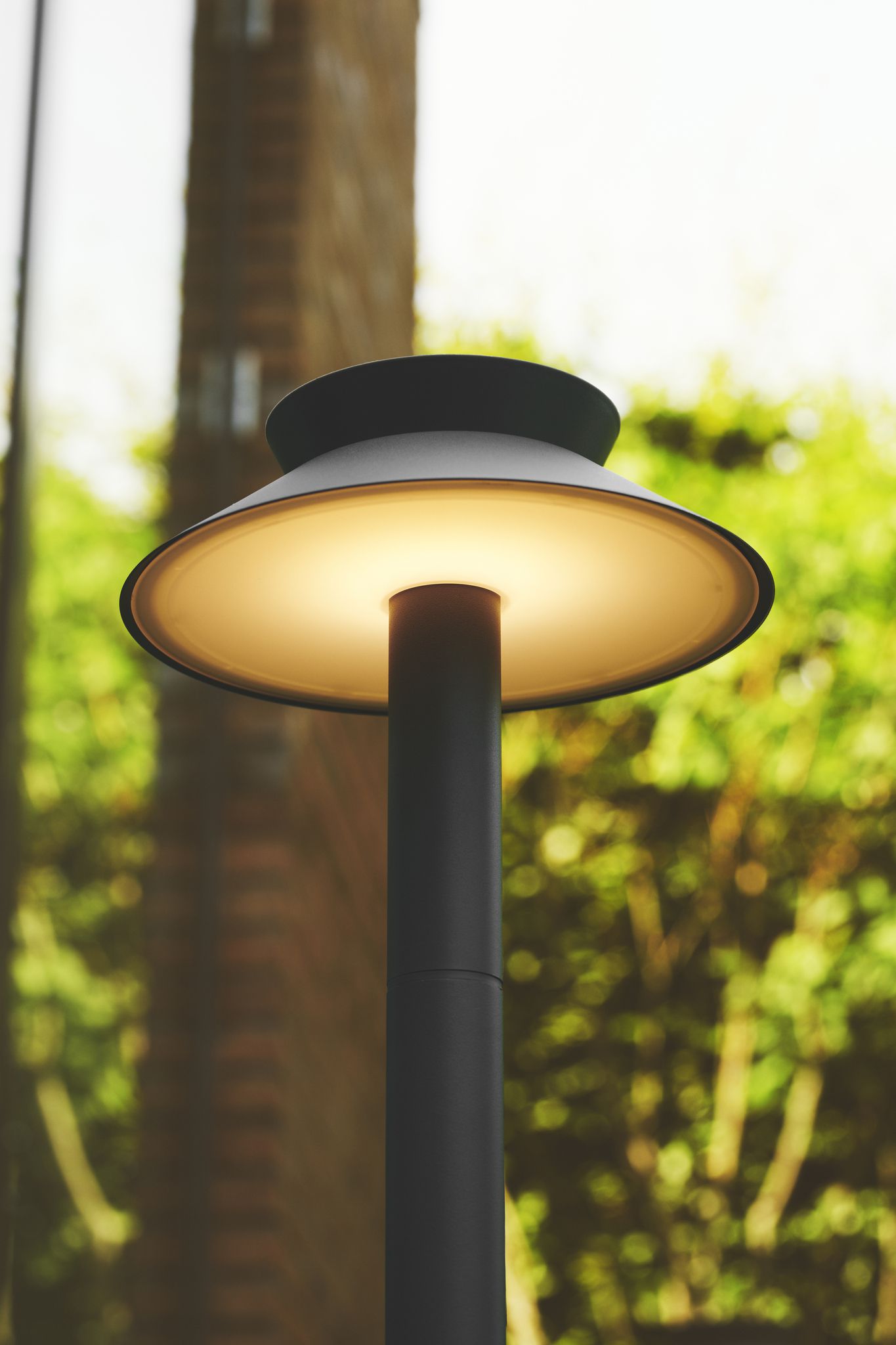 Solar-Pollerleuchte Justina Antrazit - 5W, 3000K, 400lm, IP44