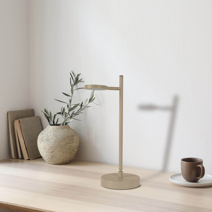 LED Akku- Tischleuchte LUPA H:45cm almond - 3000K, 216lm, 3W, IP20