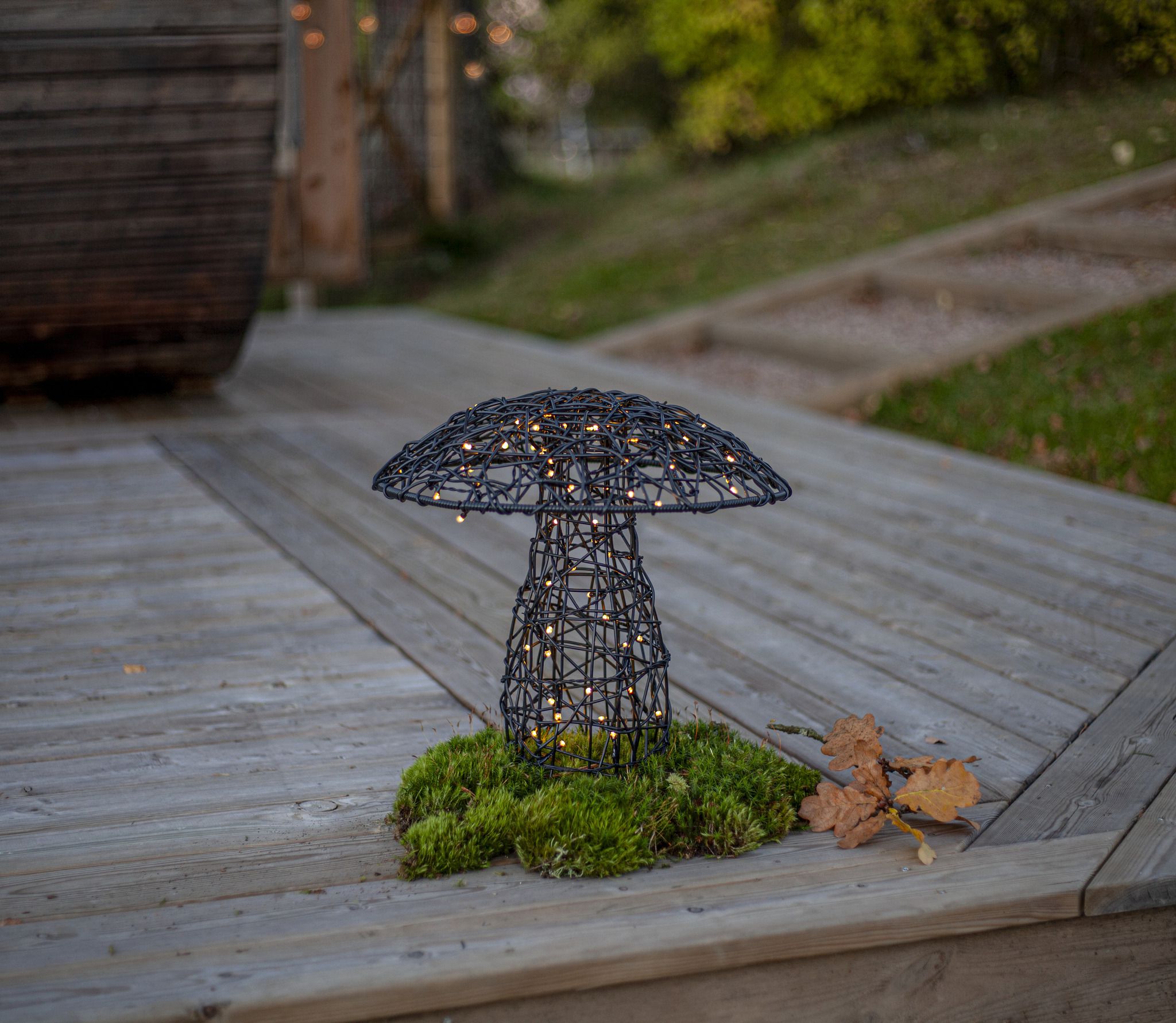 Outdoor Decoration Otto - IP44, Warmweiss,Schwarz