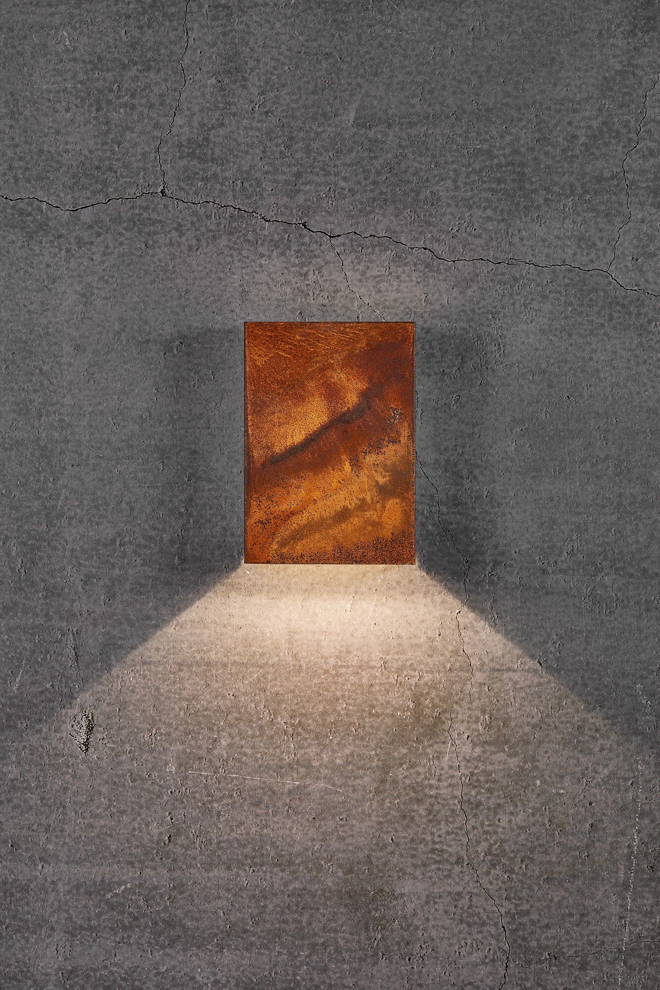 Fold 15, Wandleuchte, Corten - LED Modul, 10W LED, IP54
