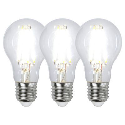 Trio-Pack S-Light LED Filament E27 Leuchtmittel (4000K) - E27, 7W, 806lm, 4000K, nicht dimmbar, D=60mm, H=105mm
