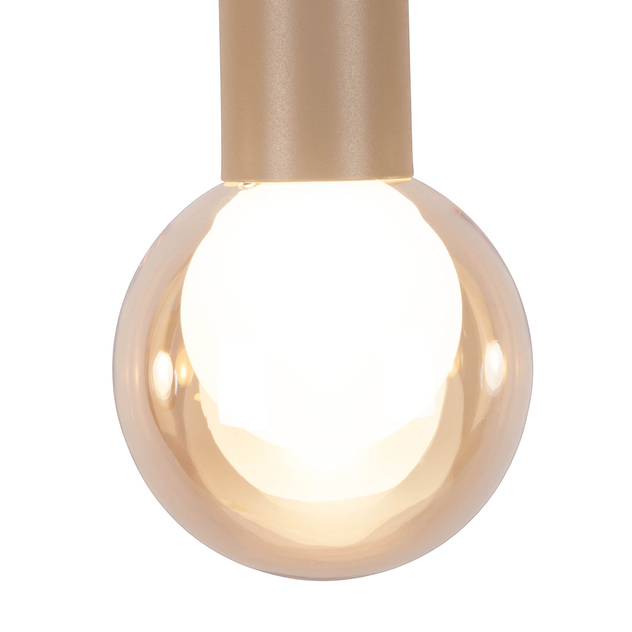 3er Pendelleuchte  DONIKA  L: 64cm - IP20, G9, Braun