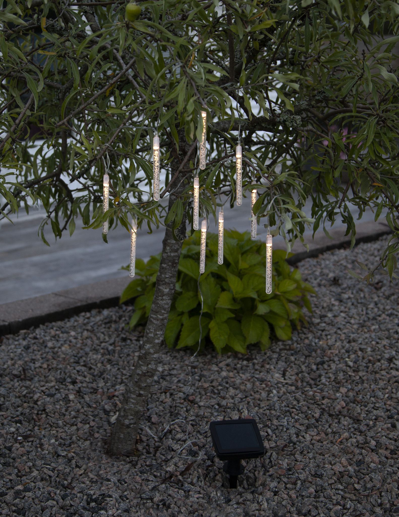 Solar Lichterkette Bubbly Light-chain - IP44, Warmweiss, Dämmerungssensor