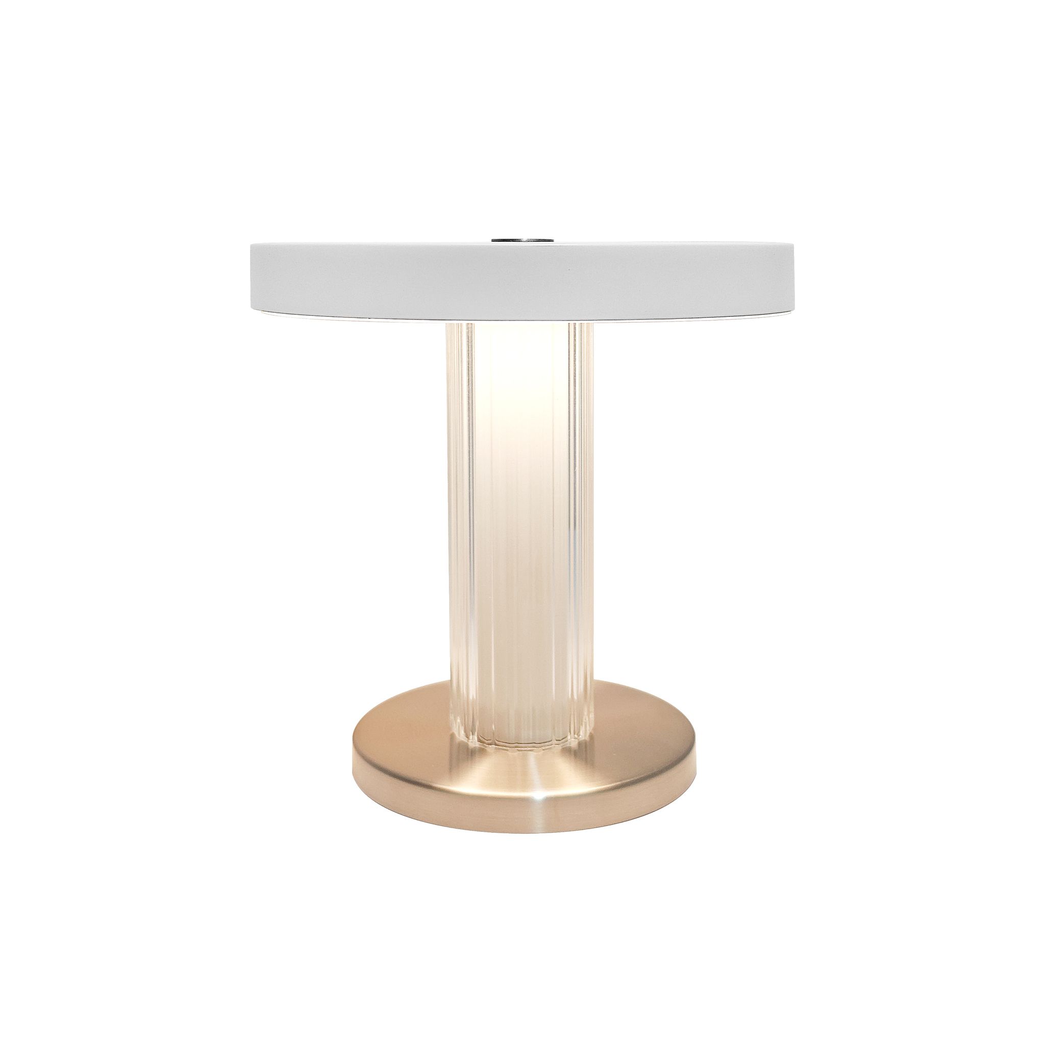 Akku Tischleuchte Trezzi Weiss - LED-Modul, 4W, 3000K, 225Lm, IP20
