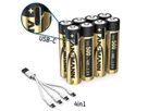 Li-Ion Akkus Micro AAA Typ 500 (min. 400 mAh) 8er Karton - 8er Box