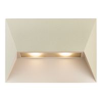 Wandleuchte PONTIO 27 - 2xGU10 (exkl.), max.2x25W, IP54, sand, dimmbar (optional Leuchtmittel), L=150mm,B=150mm, H=190mm