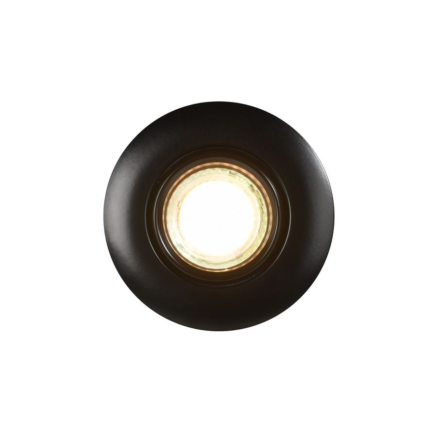 Einbaudownlight UMBERTO - GU10 (exkl.), max. 7.5W, IP44, schwarz, optional (Leuchtmittel), D=79mm, B=96mm, H=66mm, BL=76mm