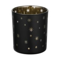 TEELICHTHALTER SW/GOLD Ø70 H-80 LUKUT - TEELICHTHALTER SW/GOLD Ø70 H-80 LUKUT