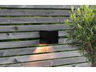 Solar Wand Laterne Wally Cube - Schwarz, Lichtfarbe Warmweiss