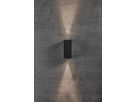 Asbol Kubi, Wandleuchte, Schwarz - LED Modul, 2X5W LED, IP44