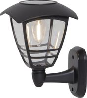 Solar Wand Laterne Felix - Schwarz, Lichtfarbe Warmweiss
