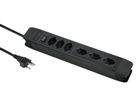 PRINCIPIO 3xH/3xV - 6x T13 (3x horizontal / 3x vertikal), 2.0m Kabellänge, Schalter, schwarz