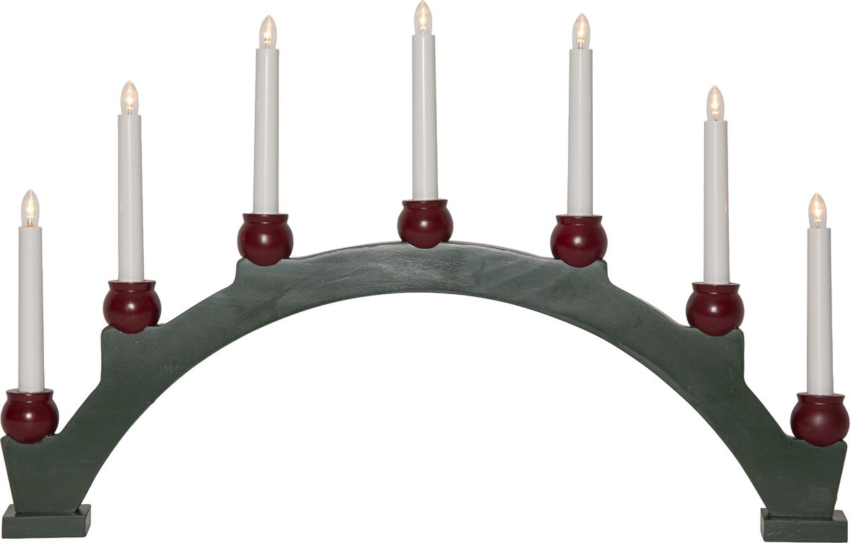 Kerzenleuchter Mora - Indoor, Grün, 40.00cm Höhe