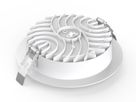 LED Downlight SYNO MULTI - 18W, 1410/1800/1710lm, 3000/4000/5700K, IP54, CRI 80, weiss, dimmbar, D=190mm, H=45mm, BL=160mm