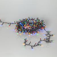 Lichterkette Flashy - IP44, Schwarz, Multicolor