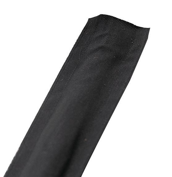 Teppich Kabelkanal - 2 Stück à 10x100cm, Klettsystem, schwarz