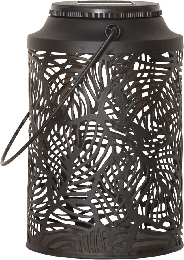 Solar Decoration Leafy - Warmweiss, IP44, Schwarz