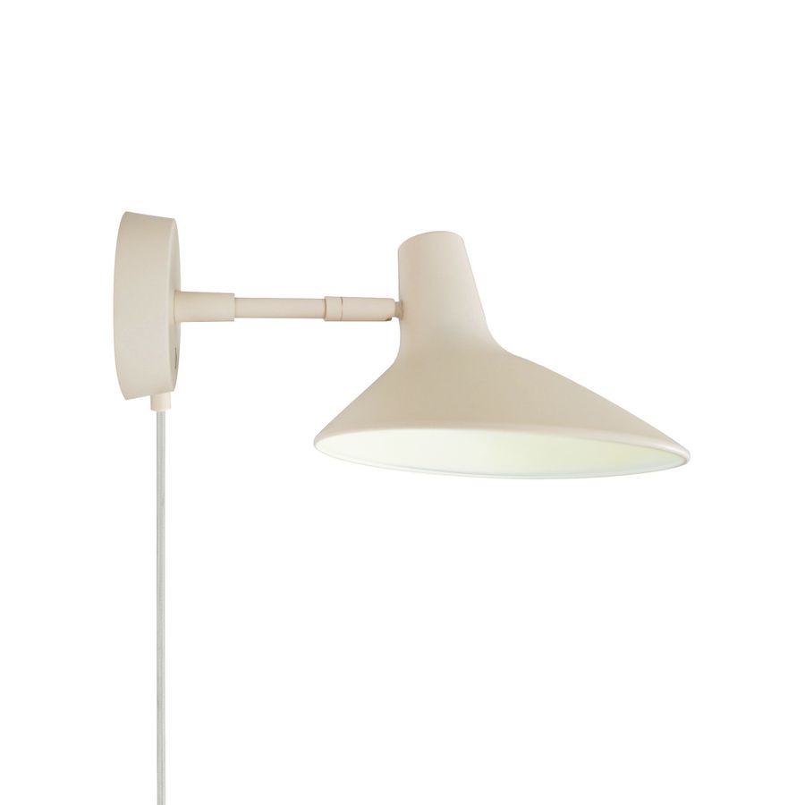 Wandleuchte Darci Short Sandfarbig - E14, IP20, 230V