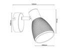 1er Spot Wand-/Deckenleuchte LINDITA exkl. Leuchtmittel - E14, IP20, 230V