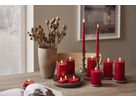 LED Pillar Kerze Flamme Flow - Indoor, Rot, 17.5 cm höhe, Timerfunktion
