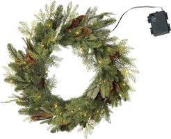 Kranz Mixi - Indoor, Warmweiss, Grün