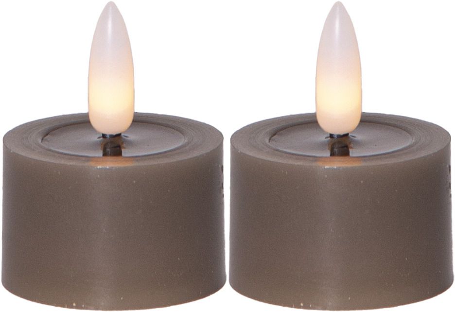 LED Teelicht 2 Pack Flamme Flow - Indoor, Mole, 5cm  Höhe, Timerfunktion