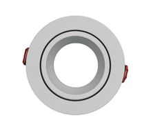spot da incasso bianco opaco Ø80mm opaco - BL=80mm, H=44mm, D=90mm, weiss-matt