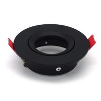 spot da incasso bianco opaco Ø80mm opaco - BL=80mm, H=25mm, D=92mm, schwarz