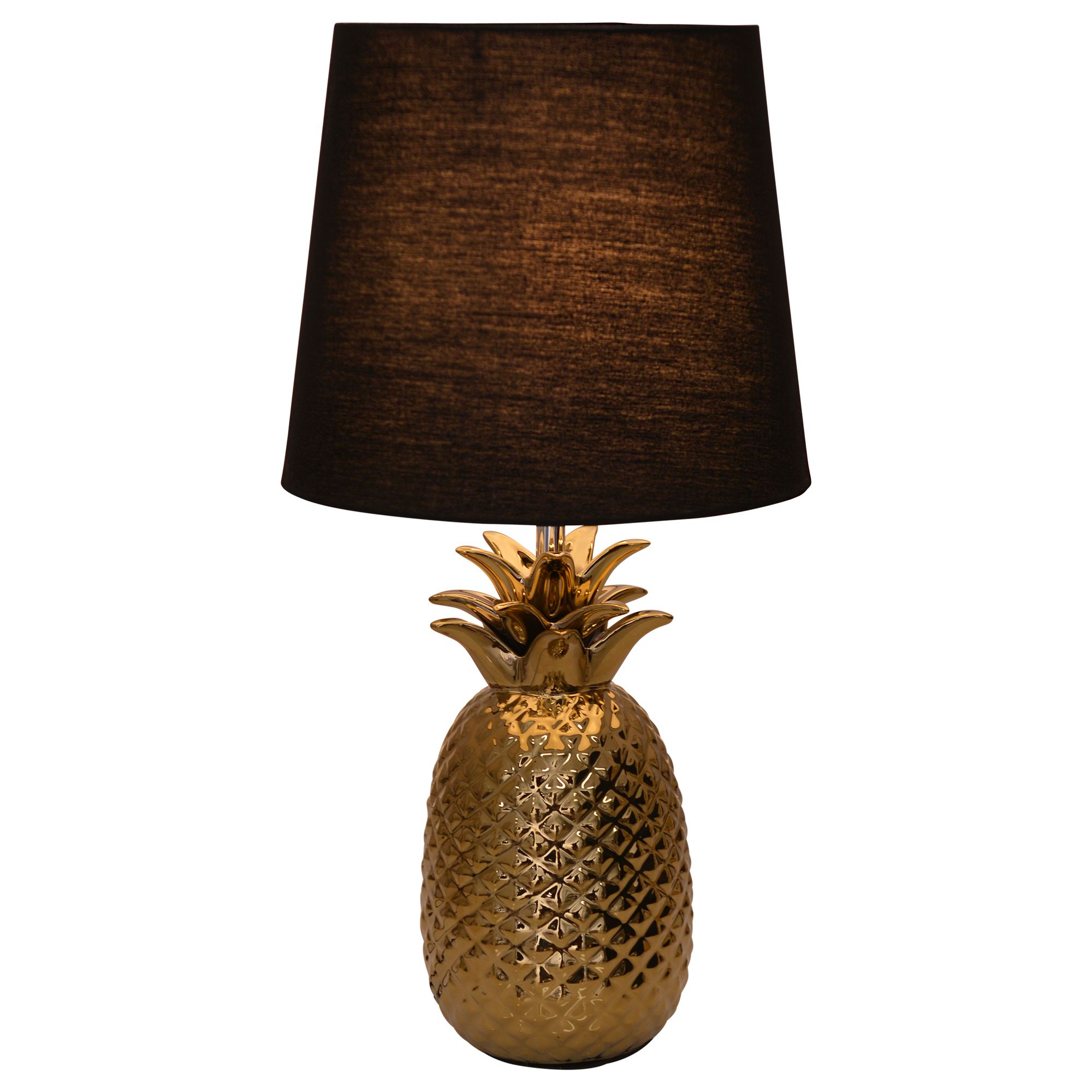 Keramik-Tischleuchte h: 45cm Ananas - E14, 40W, IP20