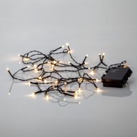 Lichterkette AKKU - IP44 40 LED's Outdoor, Timer, 3xAA