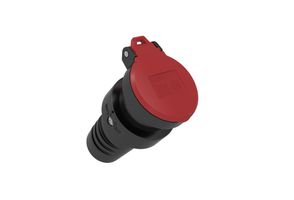 Kupplung T25 IP55 schwarz - Kupplung Typ 25, 3L+N+PE, 16 A, 440/250 V IP55