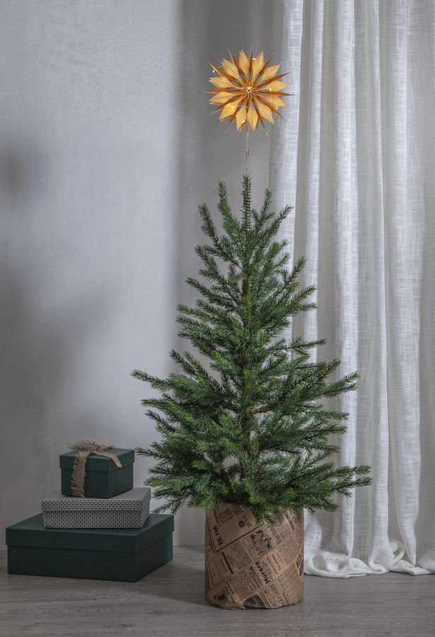 Baumstern Flinga - IP20, Warmweiss, Gold