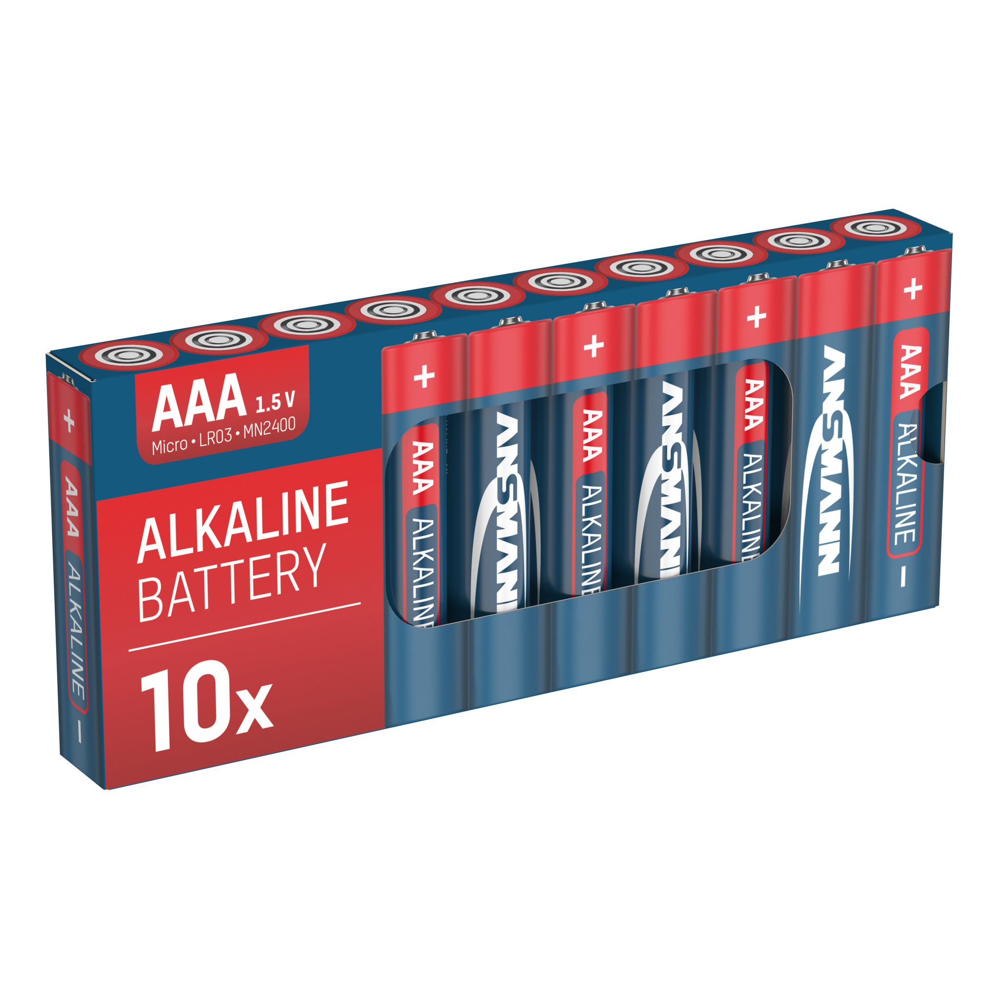 Alkaline Batterien 100er Vorteilspack 10x10 AAA - LR03/AAA Batterien 100er Box Retailverpackung