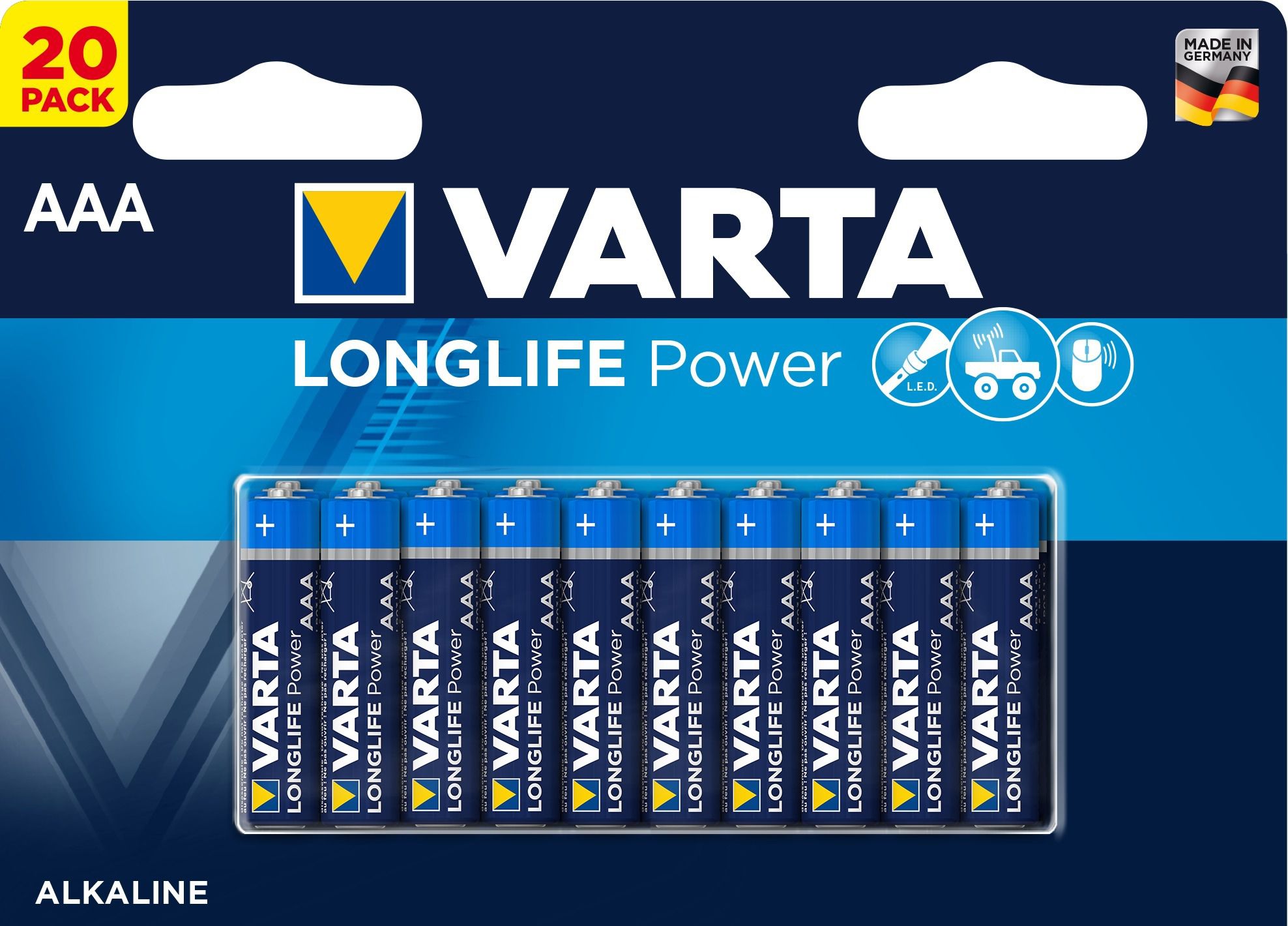 High Energy Longlife Power, 20xAAA Micro - LR03, 1.5V, 20er Blister