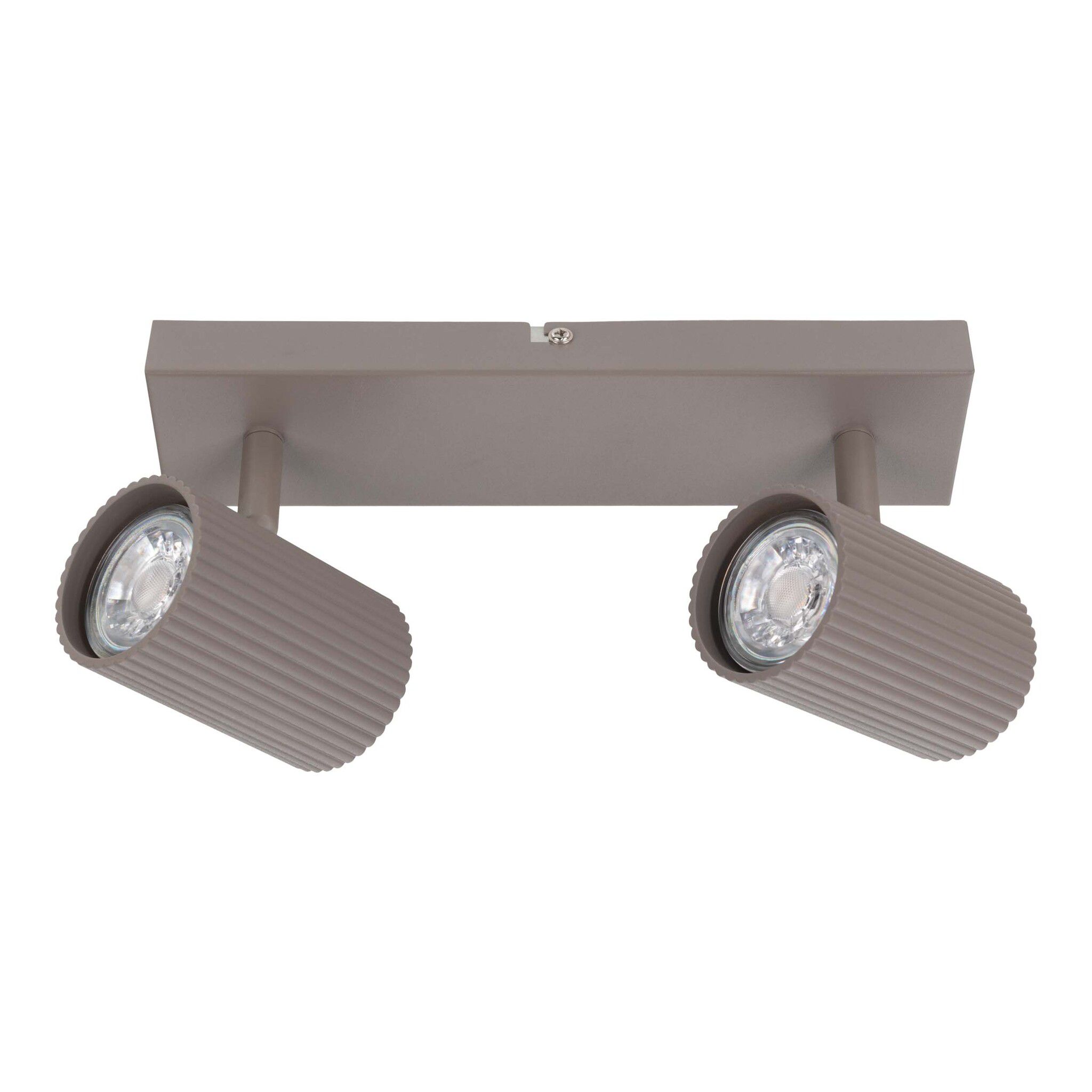 2er Spot Wand-/Deckenleuchte  TINNIS  L: 26cm sand - IP20, GU10, Beige