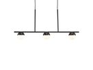 Contina, 3-Pendelleuchte, Schwarz - G9, max. 5W, IP20