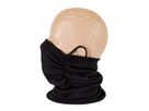 Zweilagige «4in1» Baumwoll-Bandana - Schwarz