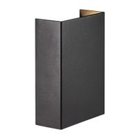 Fold 10, Wandleuchte, Schwarz - LED Modul, 2X3,5W LED, IP54