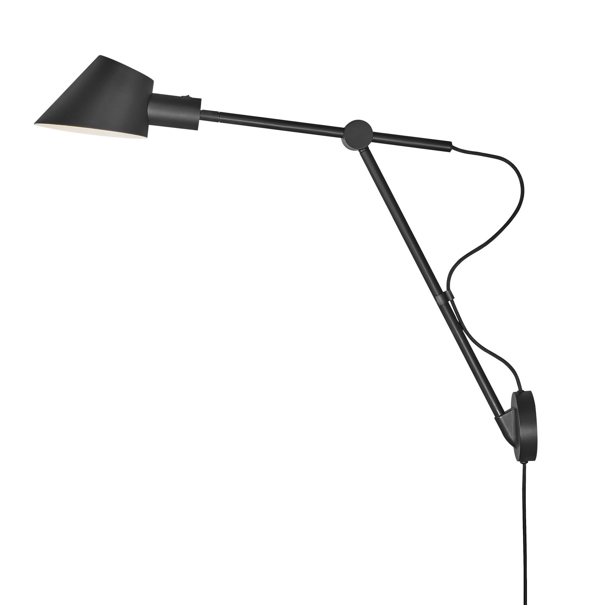 Stay Long, Wandleuchte, Schwarz - E27, max. 40W, IP20
