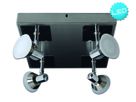4er LED-Deckenleuchte Jericho d:28cm - LED fest verbaut, 3000K, warmweiss