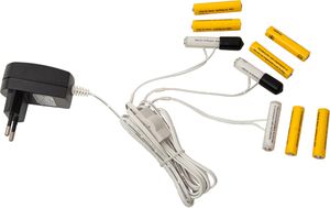 Battery Eliminator 3 x AAA - Indoor, Schwarz, 2cm Höhe, keine Timerfunktion