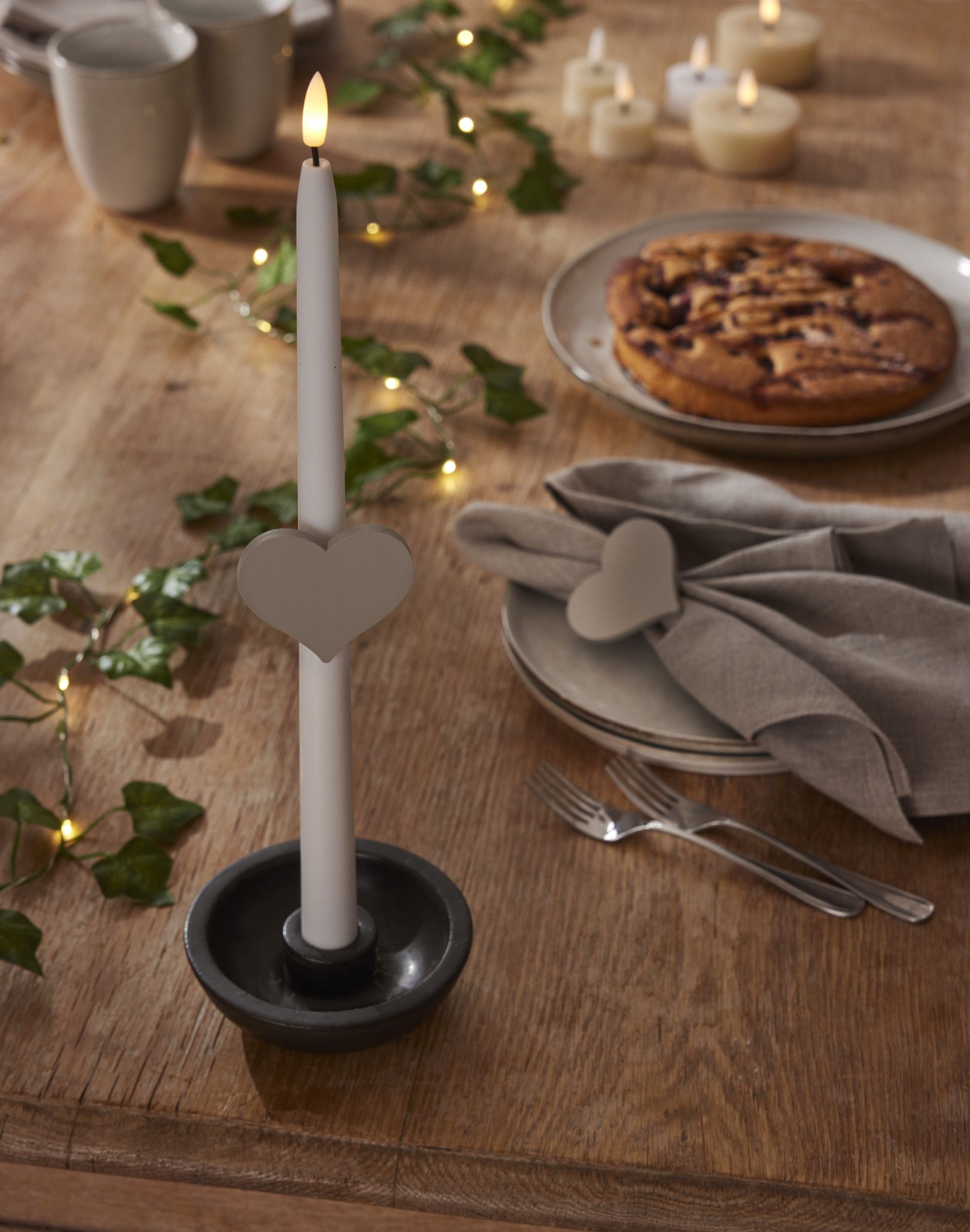 Kerzenring Accessorize - IP20, Beige