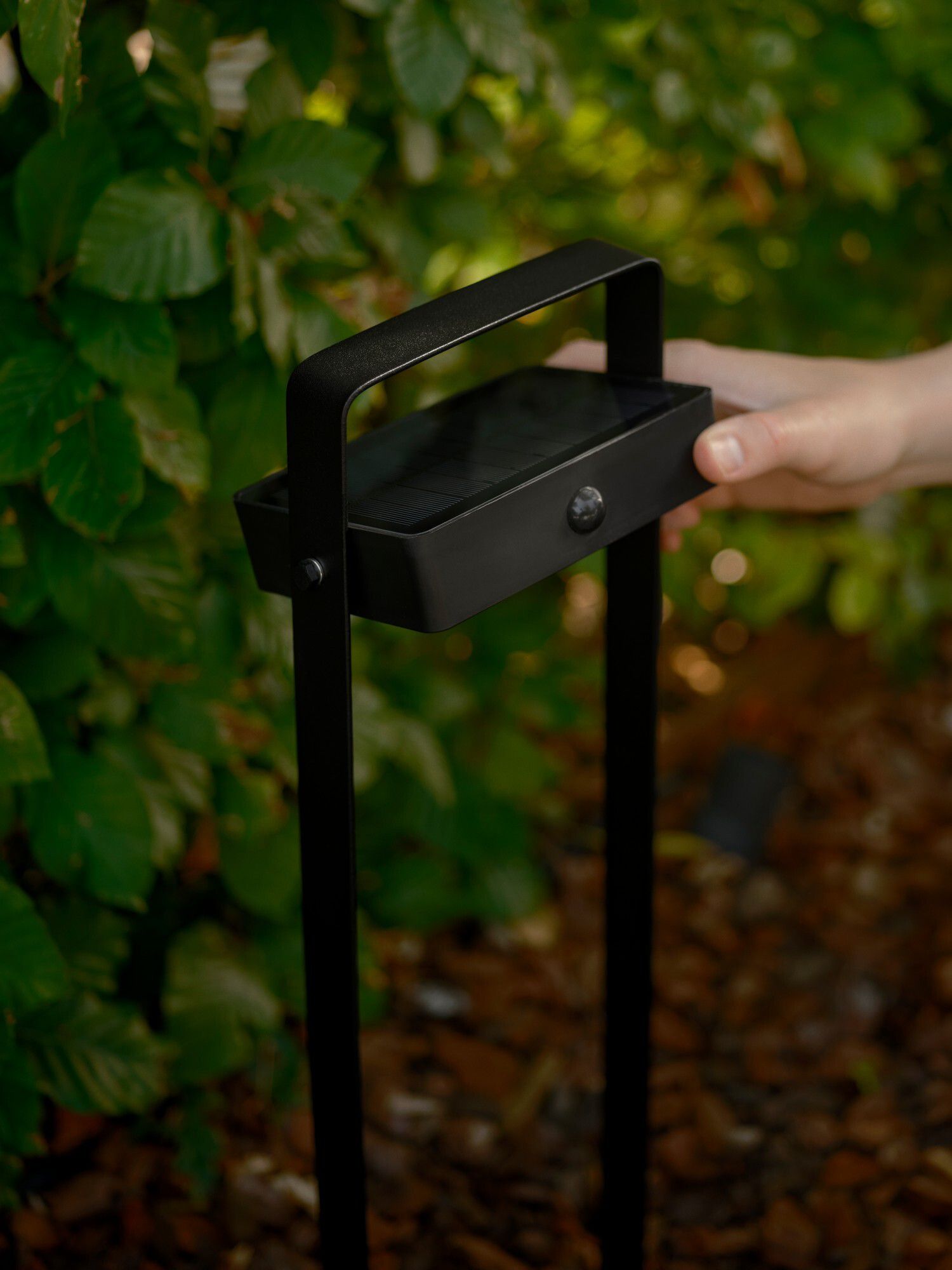 Solar-Pollerleuchte Saulio  Schwarz - LED Modul, 4.5W, IP44