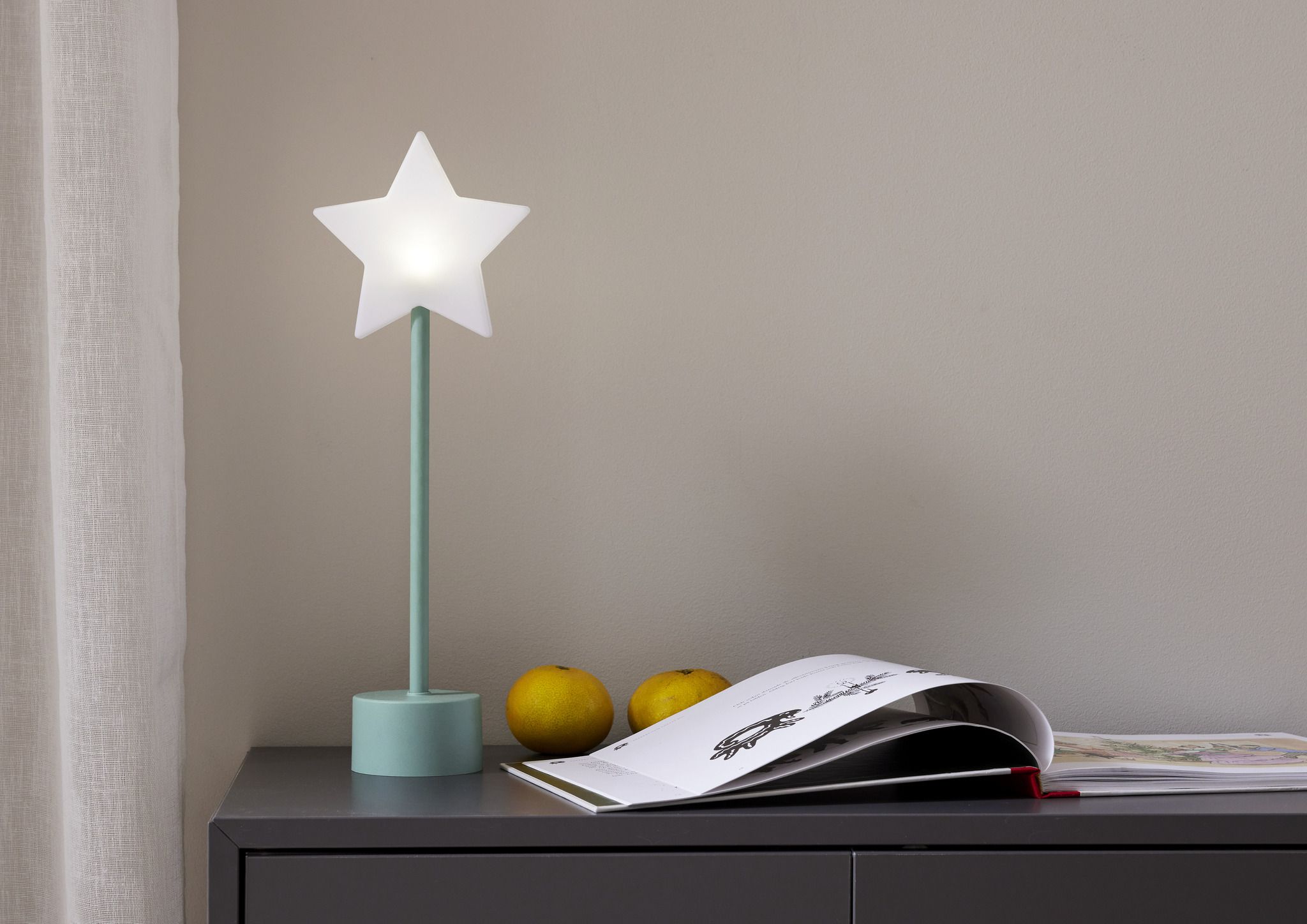 Tischstern Blizz - Indoor, Grün, 40.00cm Höhe