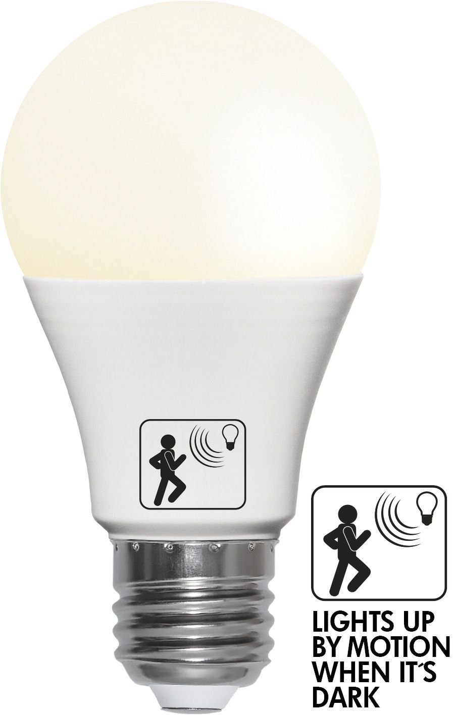 LED Leuchtmittel E27 A60 Sensor opaque - E27, 470Lm, 2700K, 4.8W, 230V